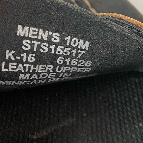 SPERRY TOP SIDERS TEO TONE BLUE TAN LEATHER BOAT SHOES SIZE 10 - Picture 9 of 9